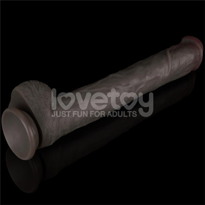 Dildo Dual Layered Articulable XXL 14.5