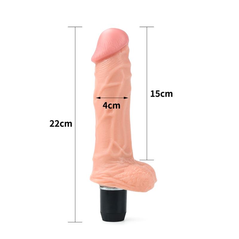 Dildo Flexi 9 con Vibración Natural 5
