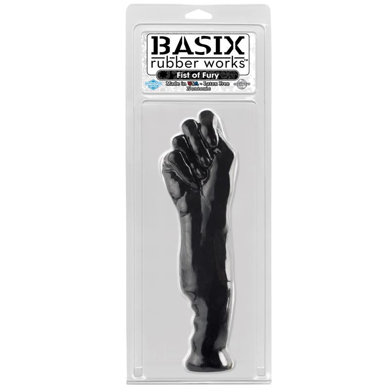 Dildo Forma de Puño Fist of Fury Negro