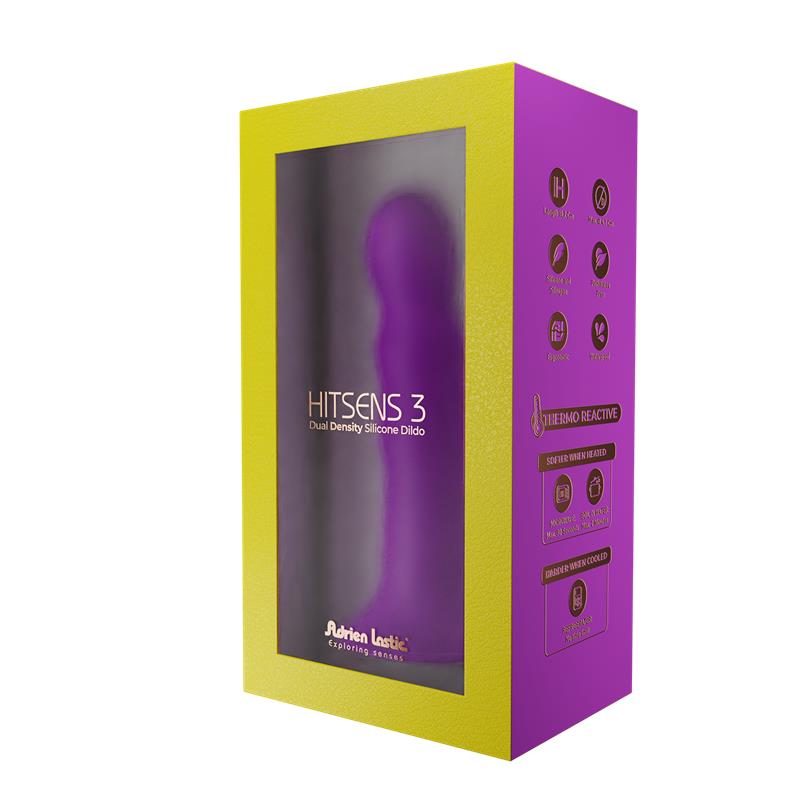 Dildo Hitsens 3 Doble Densidad Purpura 4