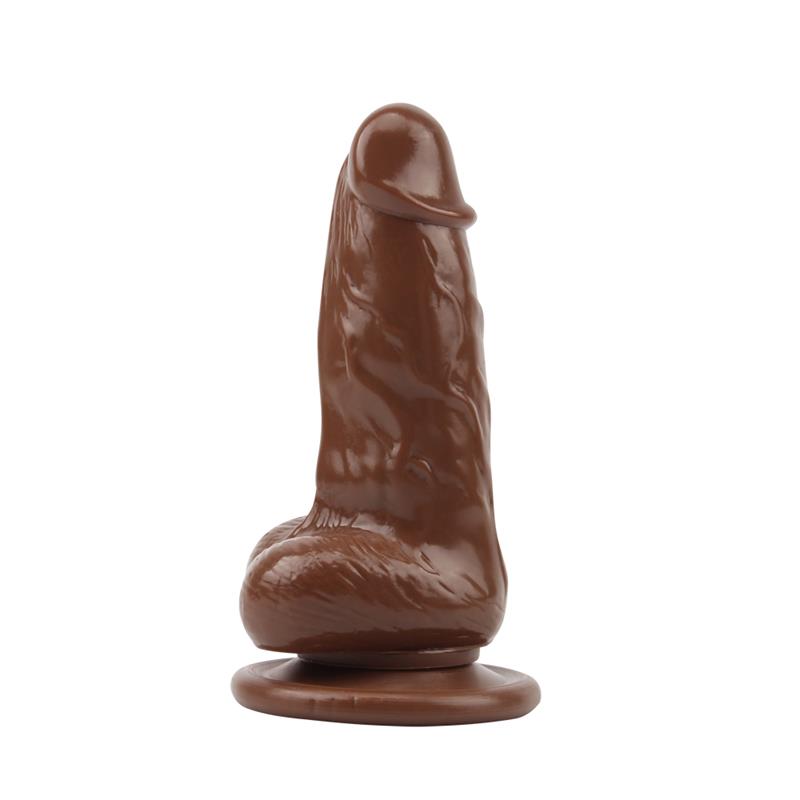 Dildo Jumbo Jack 6 con Vibración marrón 2
