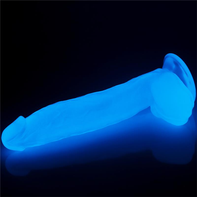Dildo Lumino 10 Luz Azul 4