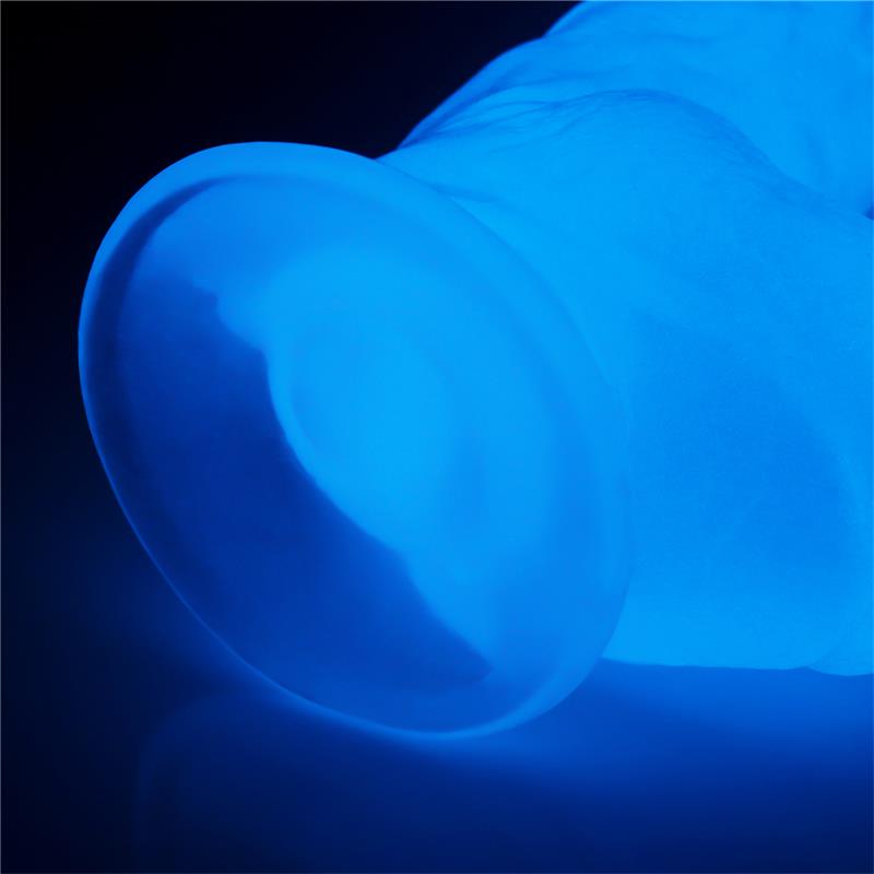 Dildo Lumino 10 Luz Azul 5