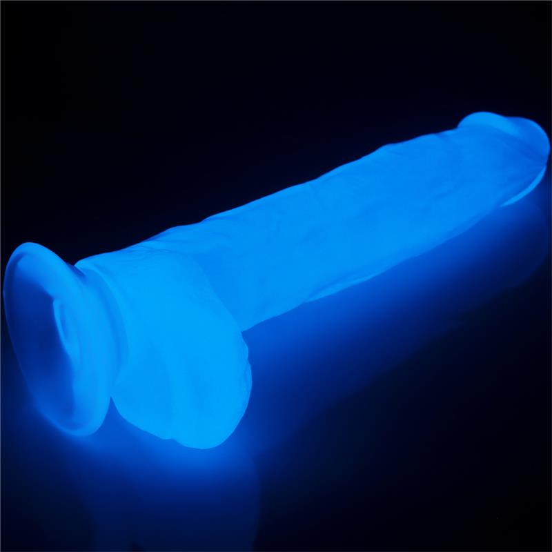Dildo Lumino 10 Luz Azul 3