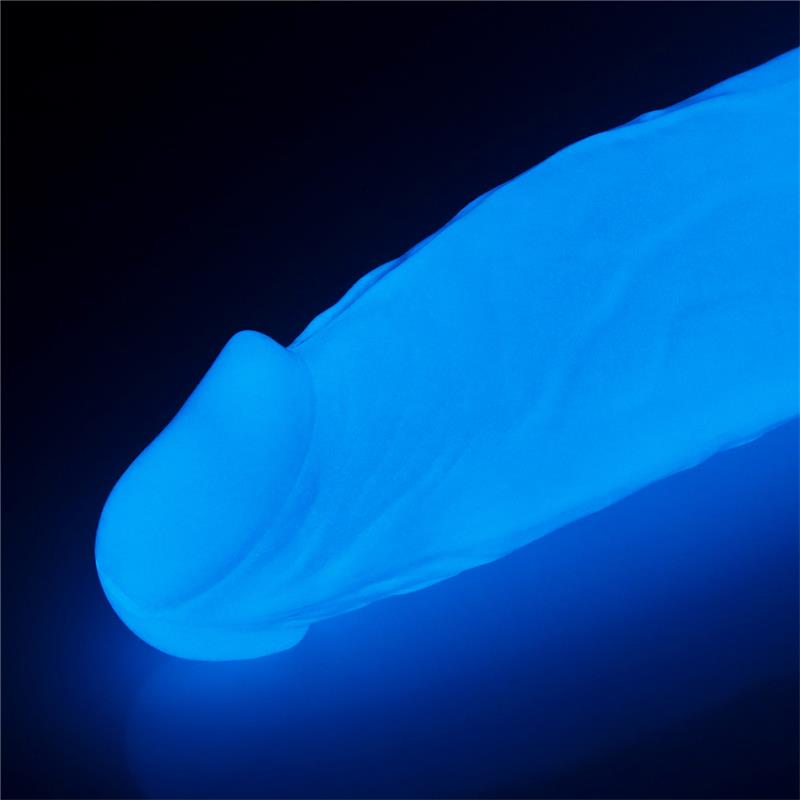 Dildo Lumino 10 Luz Azul 6