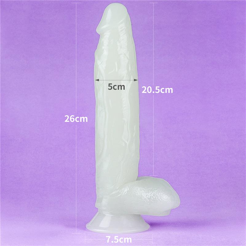 Dildo Lumino 10 Luz Azul 10