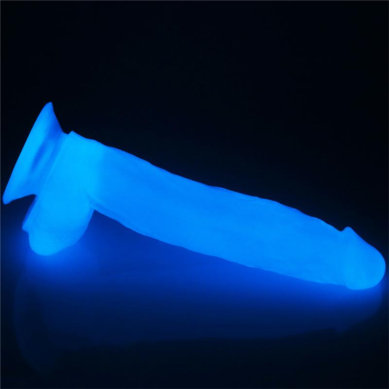 Dildo Lumino 10 Luz Azul 2