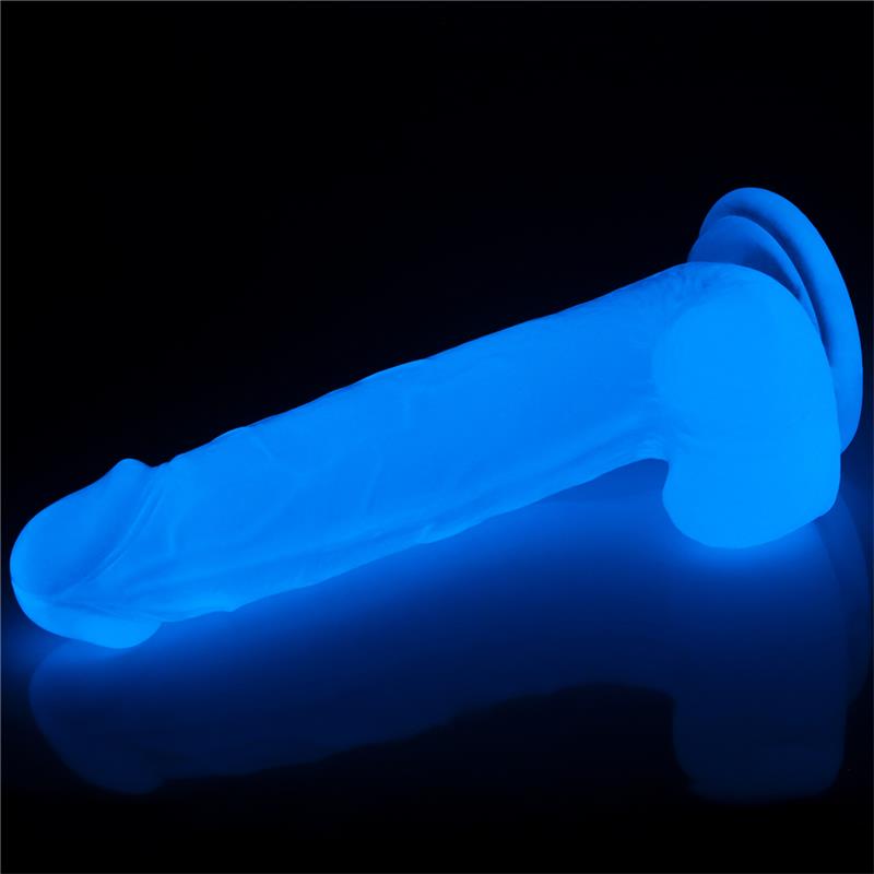 Dildo Lumino 7.5 Luz Azul 2