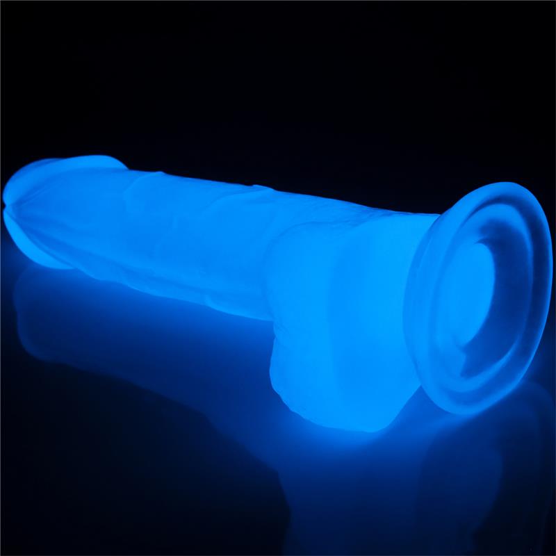 Dildo Lumino 7.5 Luz Azul 3