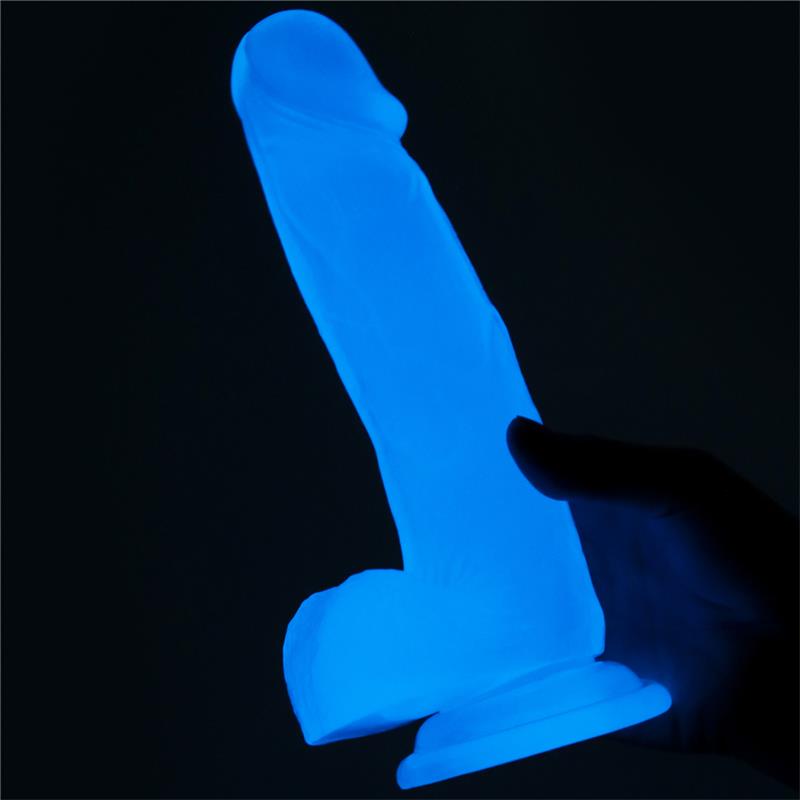 Dildo Lumino 7.5 Luz Azul 5