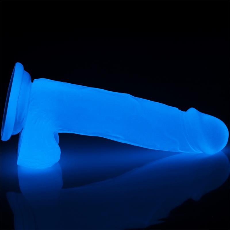 Dildo Lumino 7.5 Luz Azul 6