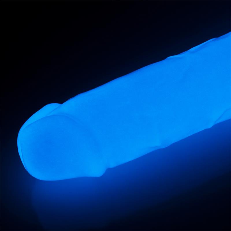 Dildo Lumino 8 Luz Azul 3