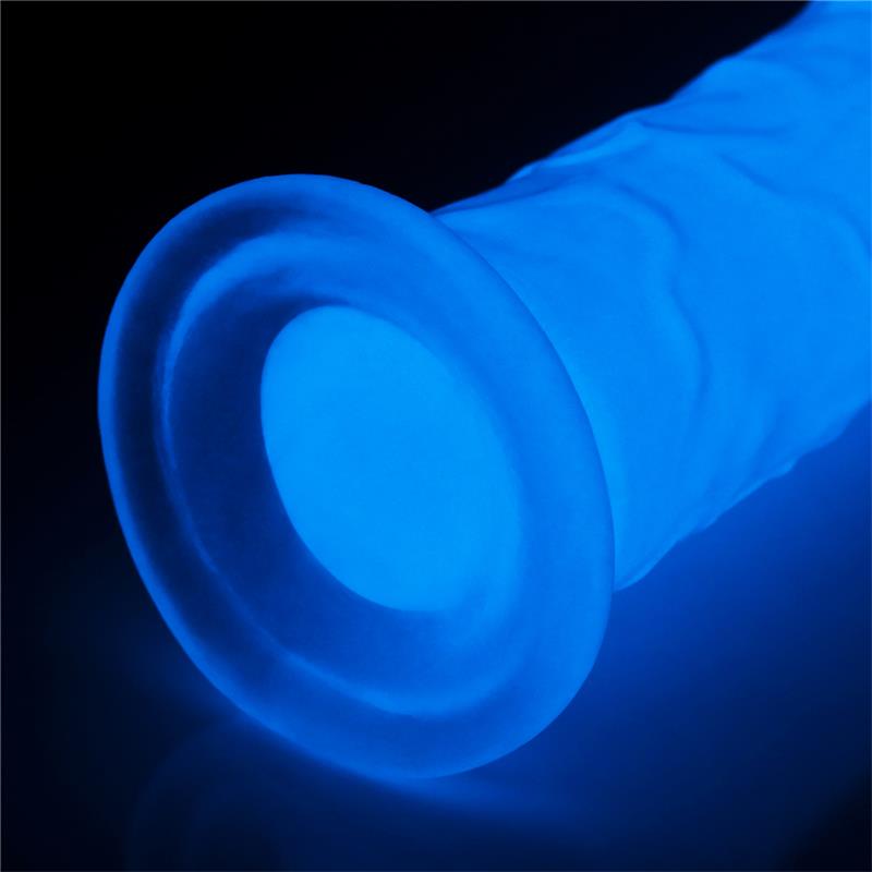 Dildo Lumino 8 Luz Azul 5