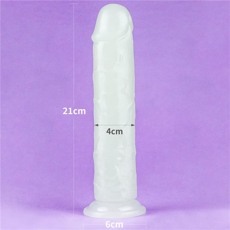 Dildo Lumino 8 Luz Azul 9