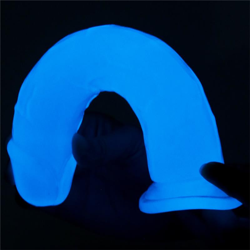 Dildo Lumino 8 Luz Azul 6