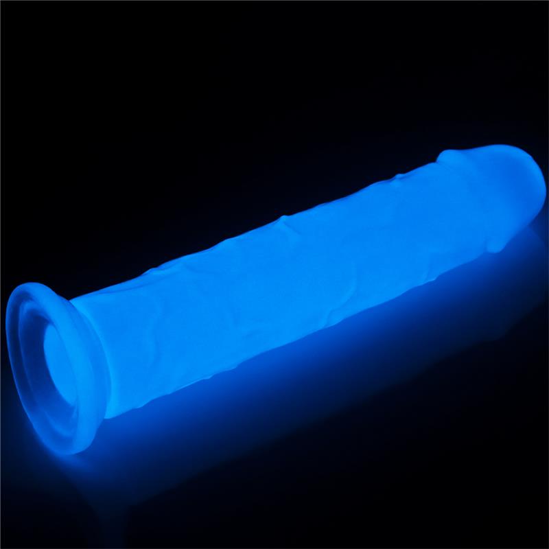 Dildo Lumino 8 Luz Azul 2