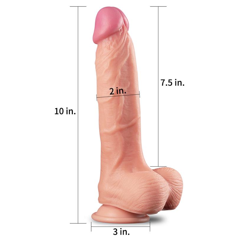 Dildo Nature 10 Dual Layer Natural 2