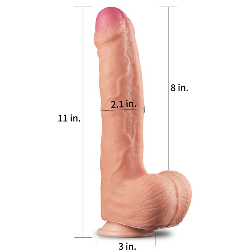 Dildo Nature 11 Dual Layer Natural 2