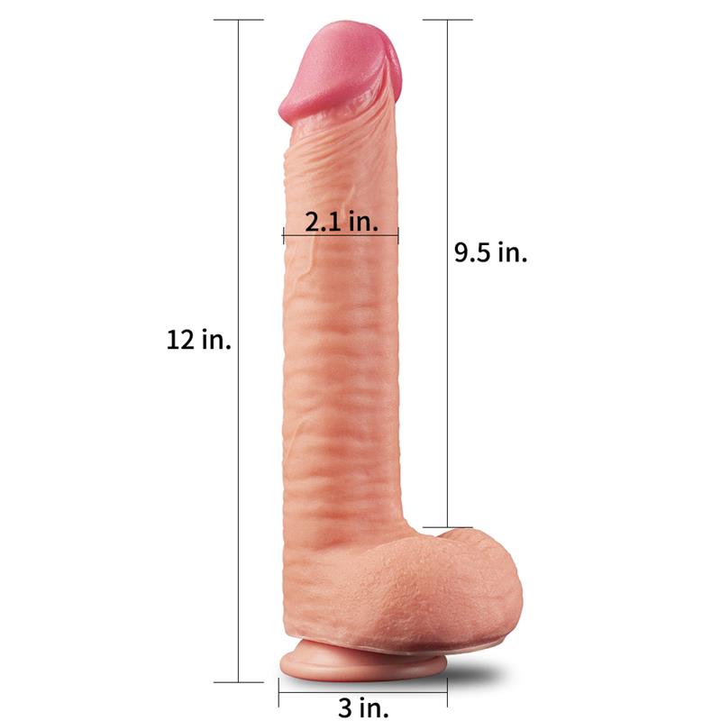 Dildo Nature 12 Dual Layer Natural 3