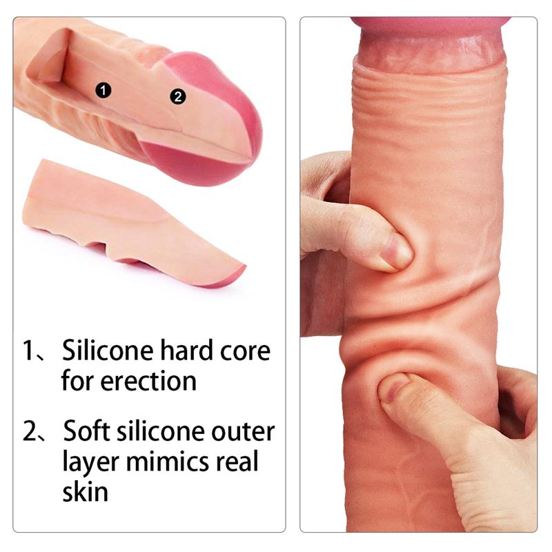 Dildo Nature 12 Dual Layer Natural 2