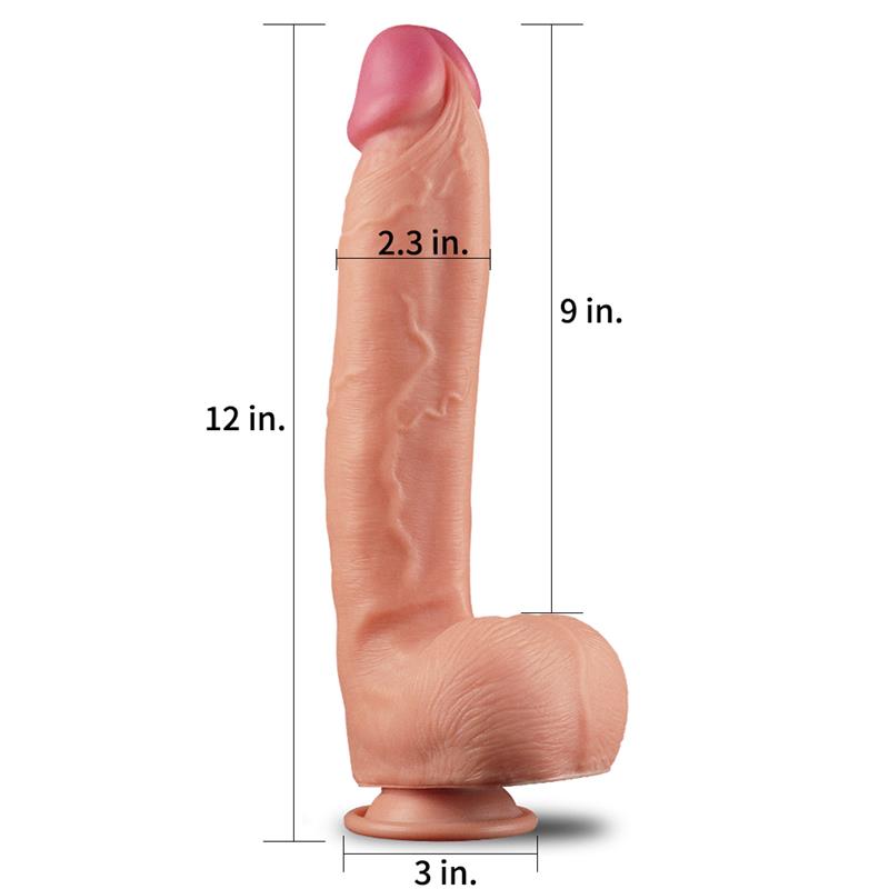 Dildo Nature 12 Dual Layer Natural 2