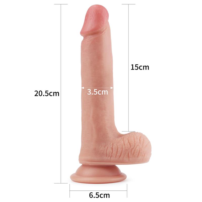 Dildo Nature 8 Silicona Líquida Natural 8