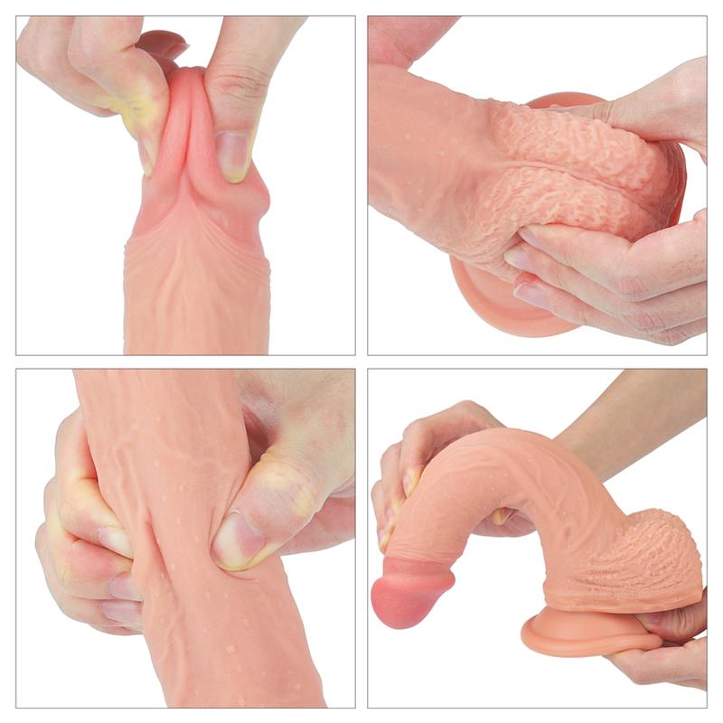 Dildo Nature 8.5 Silicona Líquida Natural 7