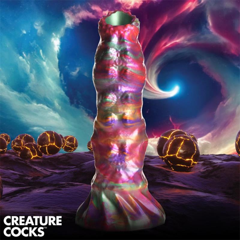 Dildo Ovipositor con 4 Huevos de Silicona 9