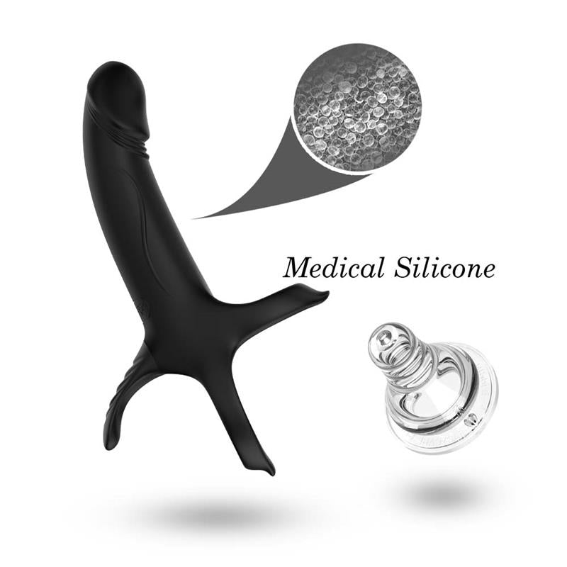 Dildo para Penetración Doble con Vibración 11