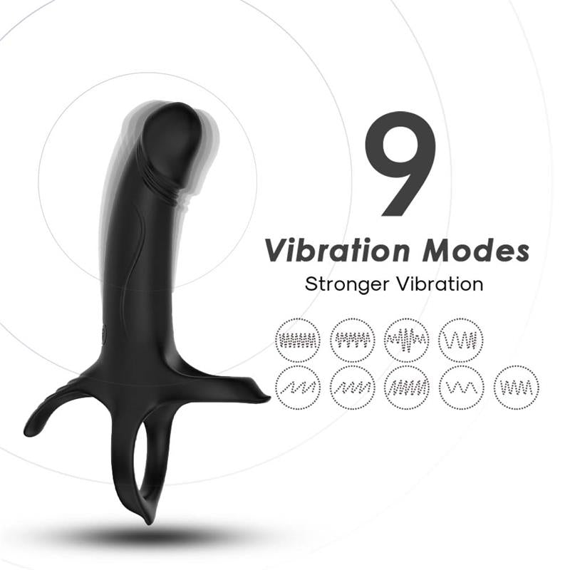 Dildo para Penetración Doble con Vibración 6
