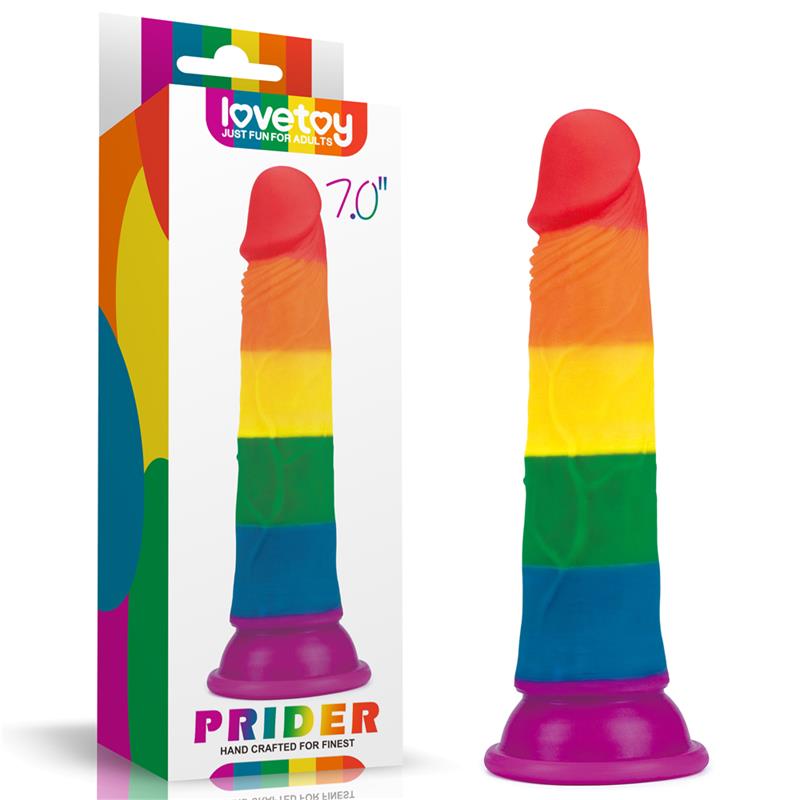 Dildo Prider 7 Silicona Líquida LGBT 11