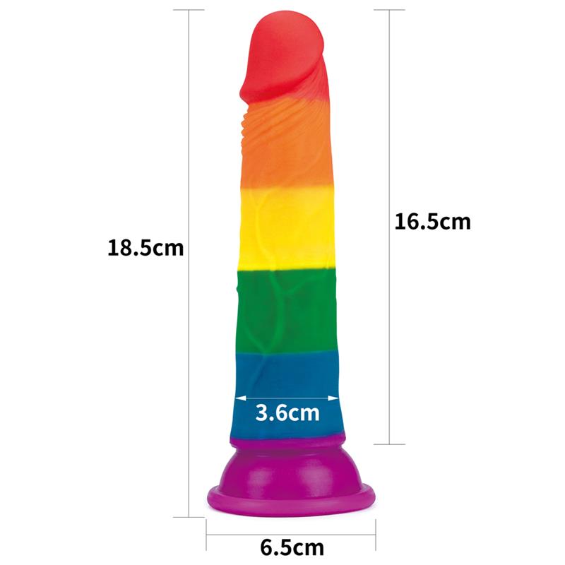 Dildo Prider 7 Silicona Líquida LGBT 10