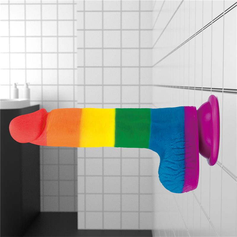 Dildo Prider 7.5 Silicona Líquida LGBT 9