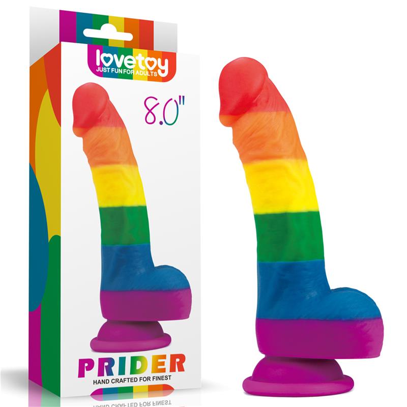 Dildo Prider 8 Silicona Líquida LGBT 10