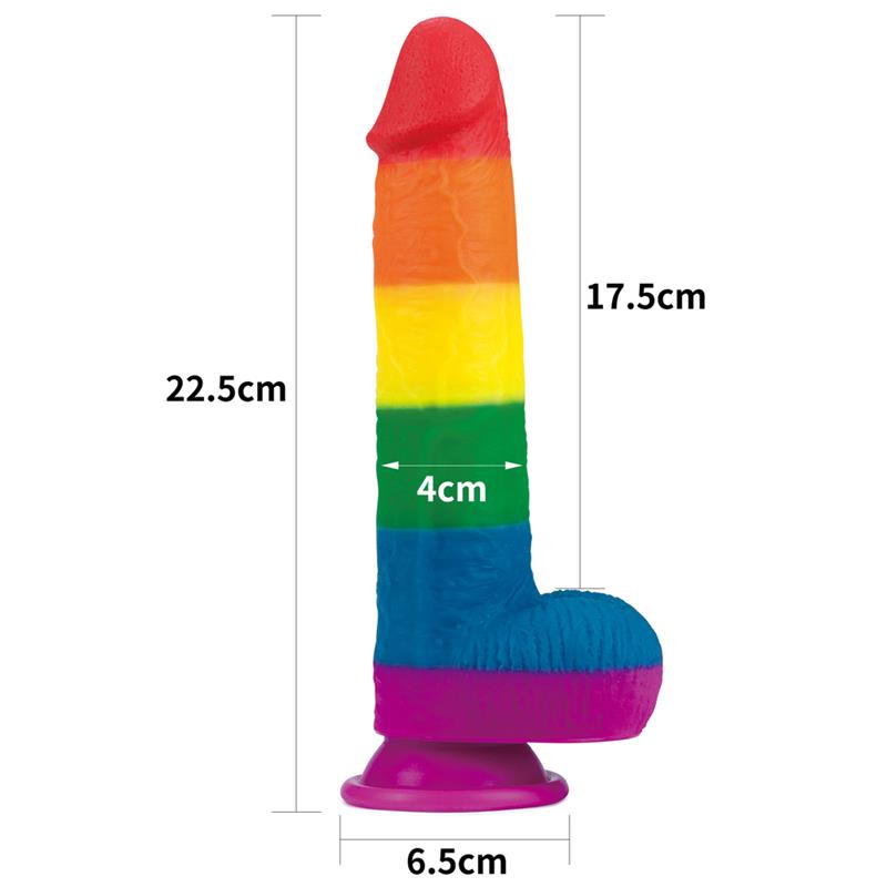Dildo Prider 9 Silicona Líquida LGBT 11