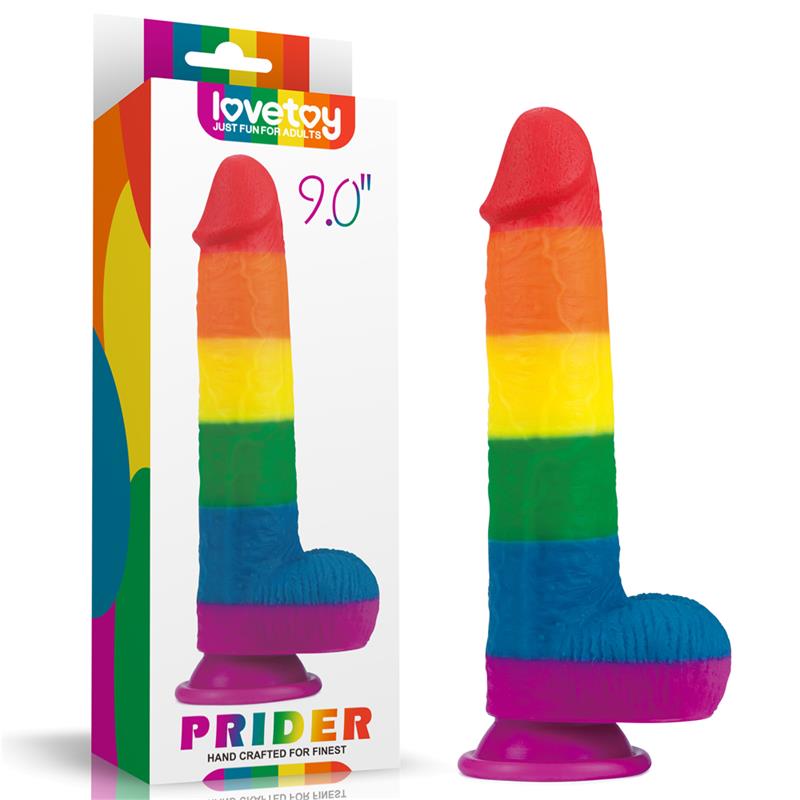 Dildo Prider 9 Silicona Líquida LGBT 12