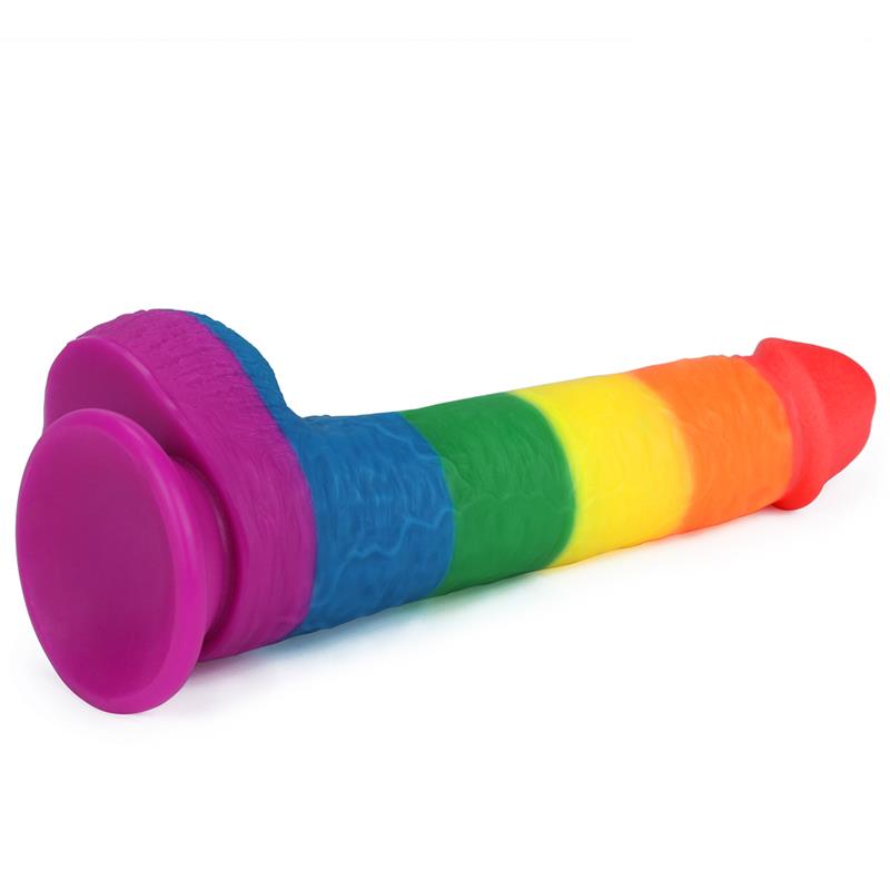 Dildo Prider 9 Silicona Líquida LGBT 4
