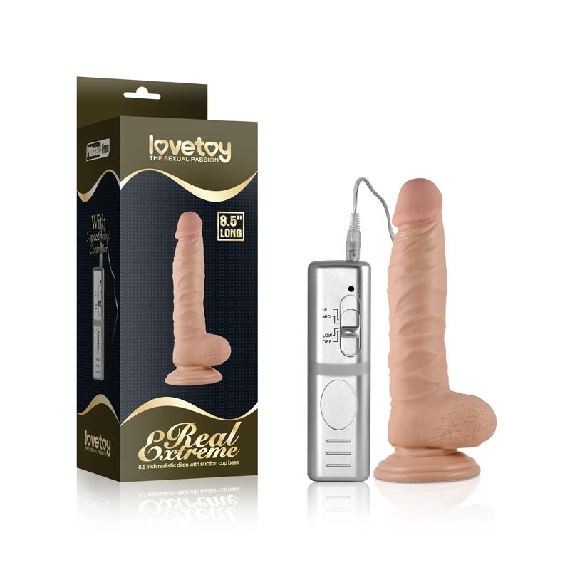 Dildo Real Extreme con Vibración 8.5 Natural 4