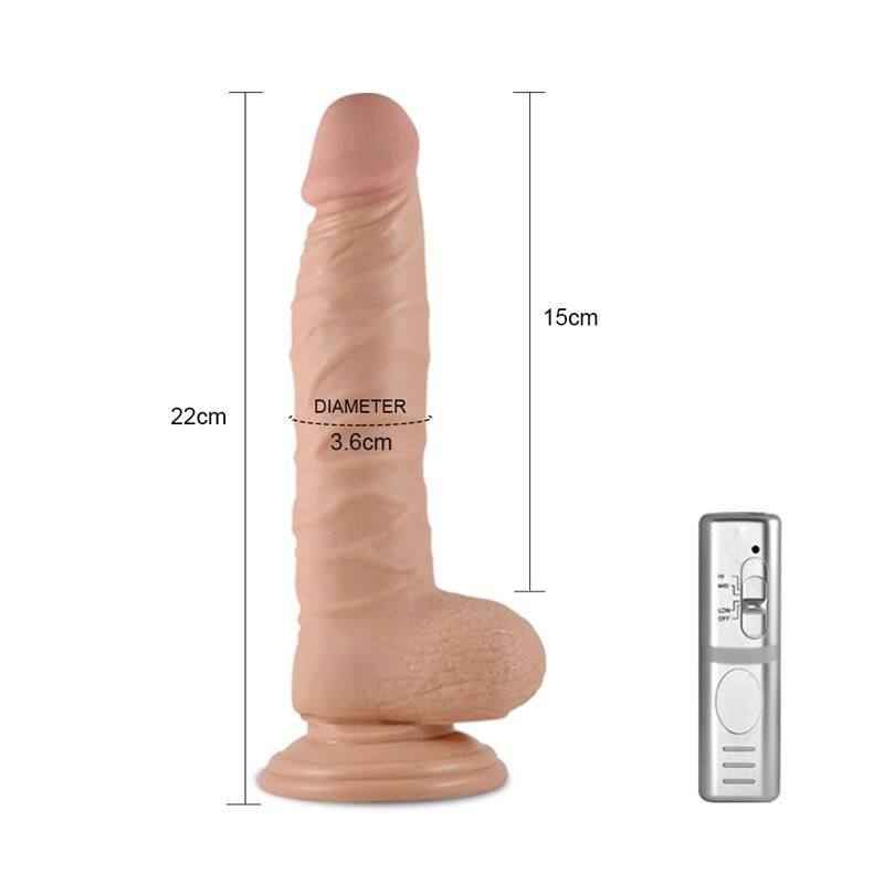 Dildo Real Extreme con Vibración 8.5 Natural 3