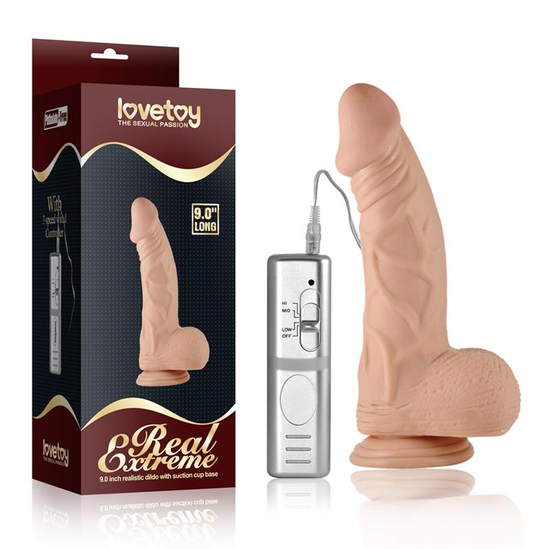 Dildo Real Extreme Dildo con Vibración 9 Natural 5
