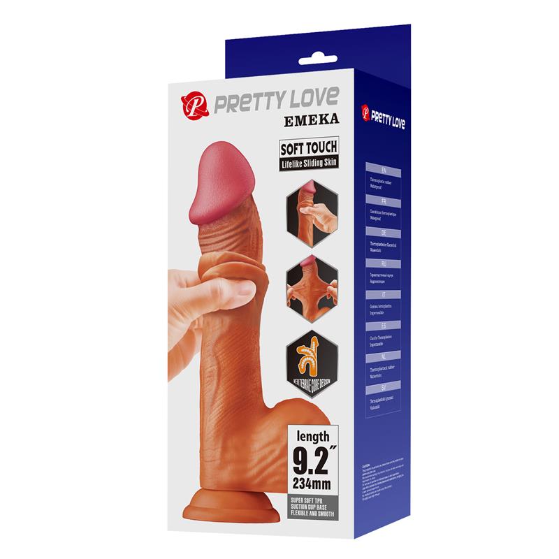 Dildo Realista con con Piel Retractil 9,2