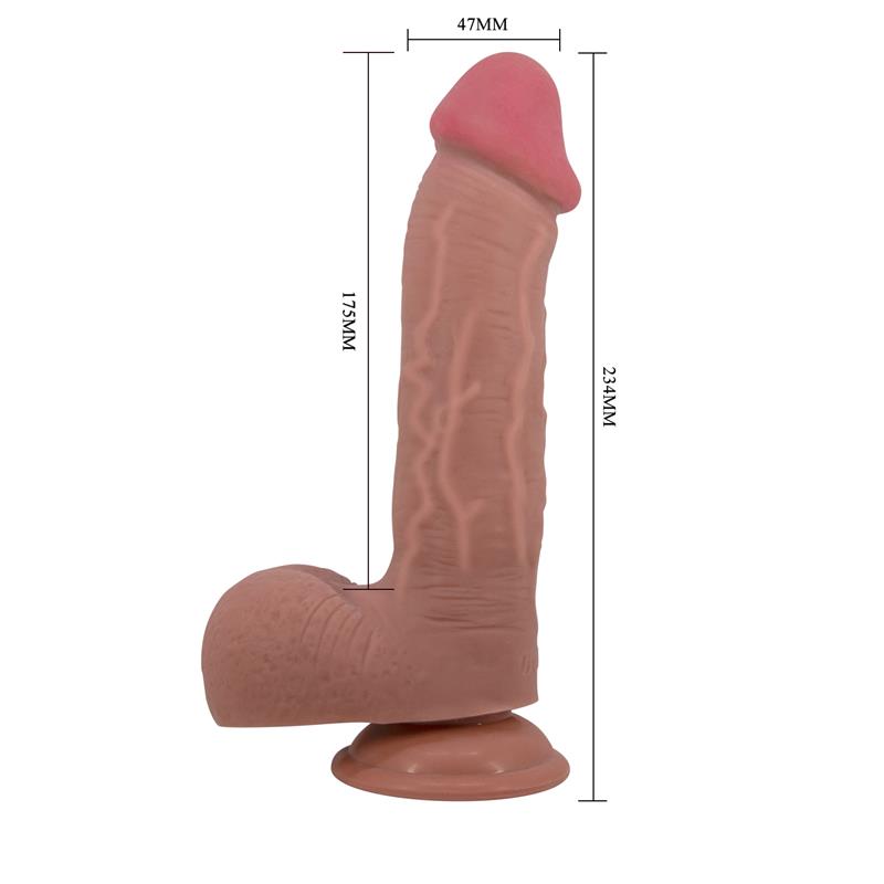 Dildo Realista con con Piel Retractil 9,2