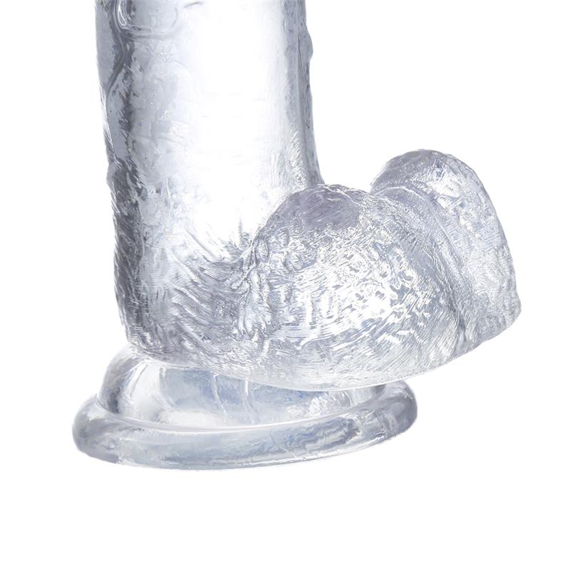 Dildo Realista con Testículos Material Cristalino 22 cm 6