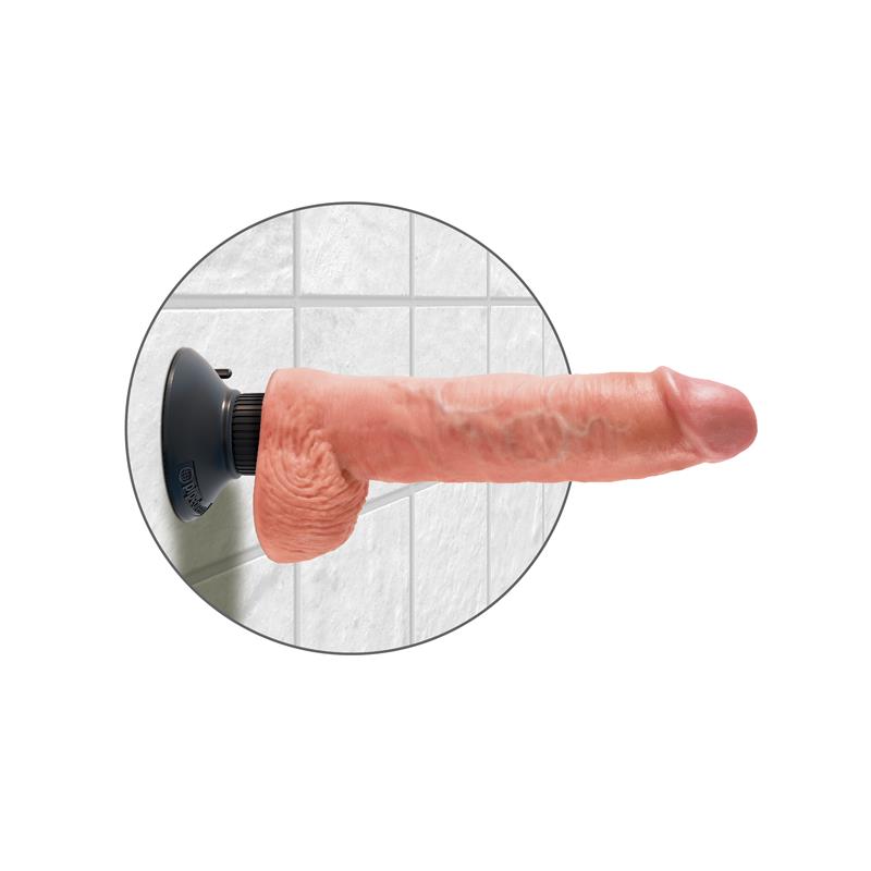 Dildo Realista con Testículos y Vibración 10