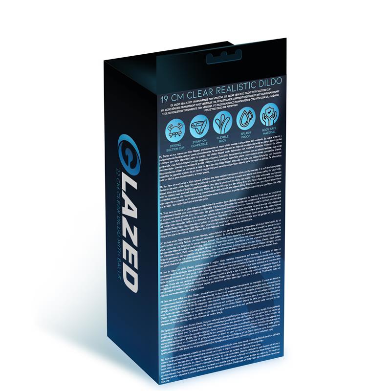 Dildo Realista Material Cristalino 19 cm 3