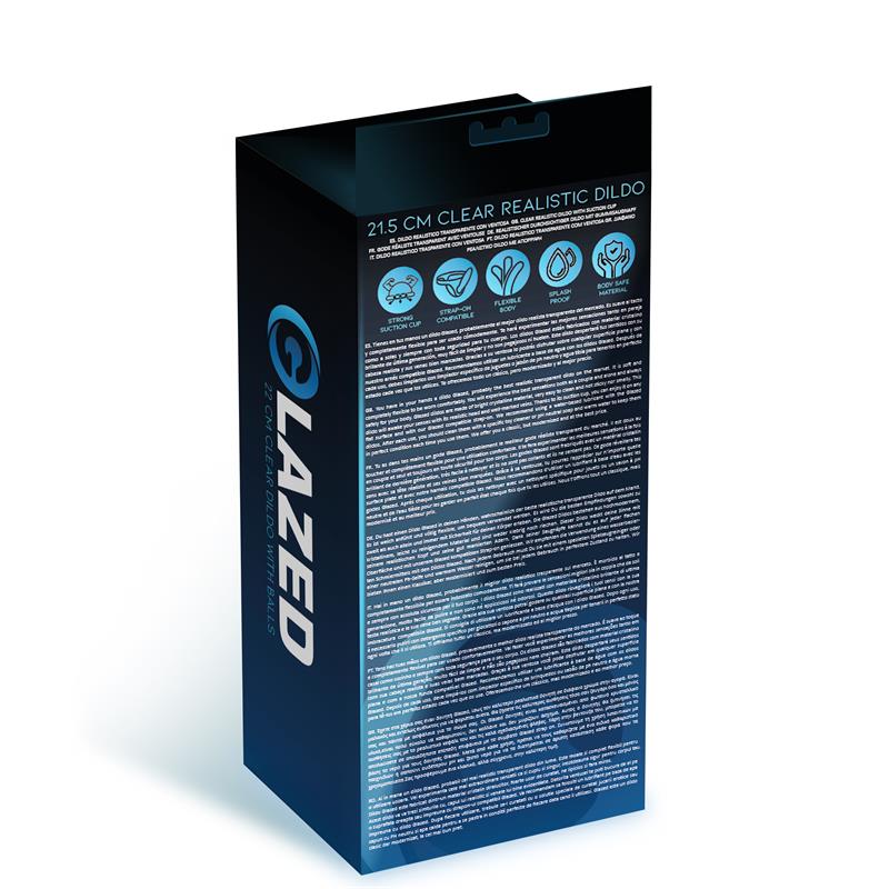Dildo Realista Material Cristalino 21,5 cm 3