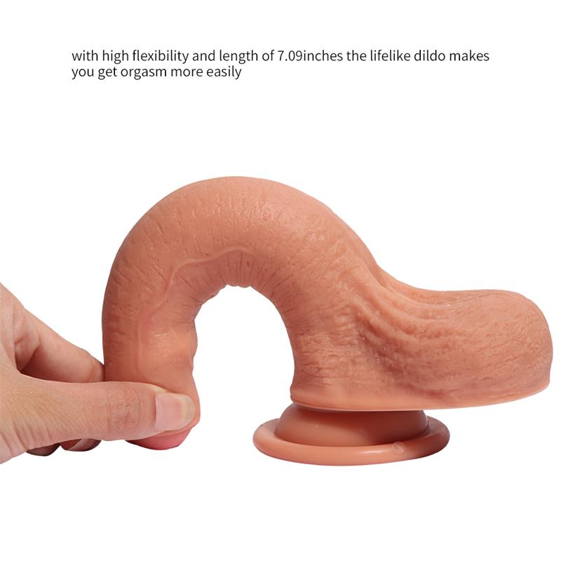 Dildo Silicona Doble Densidad Azazel 18 cm 4