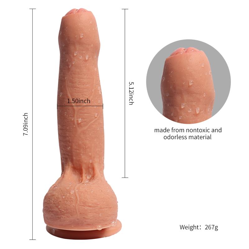 Dildo Silicona Doble Densidad Azazel 18 cm 6