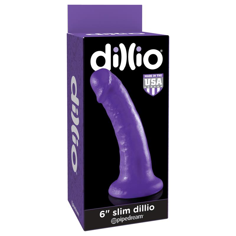 Dildo Slim 15,2 cm Púrpura