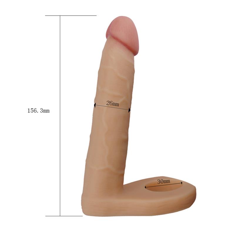 Dildo The Ultra Soft Double 6.25 Natural 5